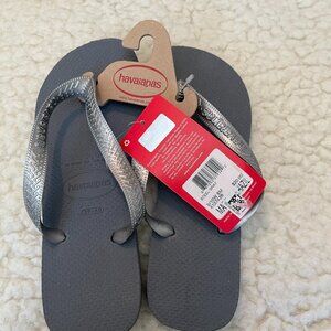 Havaianas Women's Flip Flop Steel Gray US 8